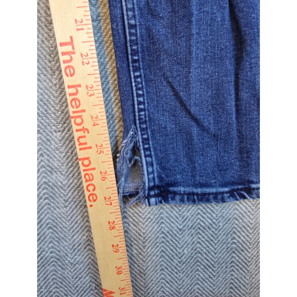 Goodfellow & Co Mens Slim Fit Distressed Hem Blue Jeans 32x30 Stretch Denim - Picture 6 of 12